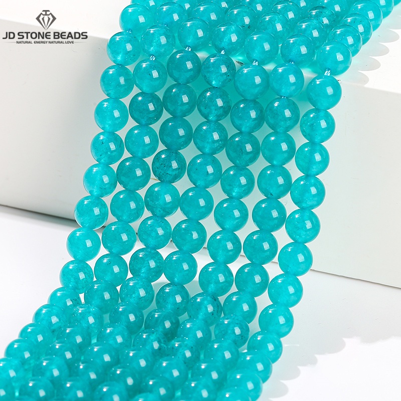 Jewelry Making Amazon - Cuentas de Calcedonia de Color amazonas