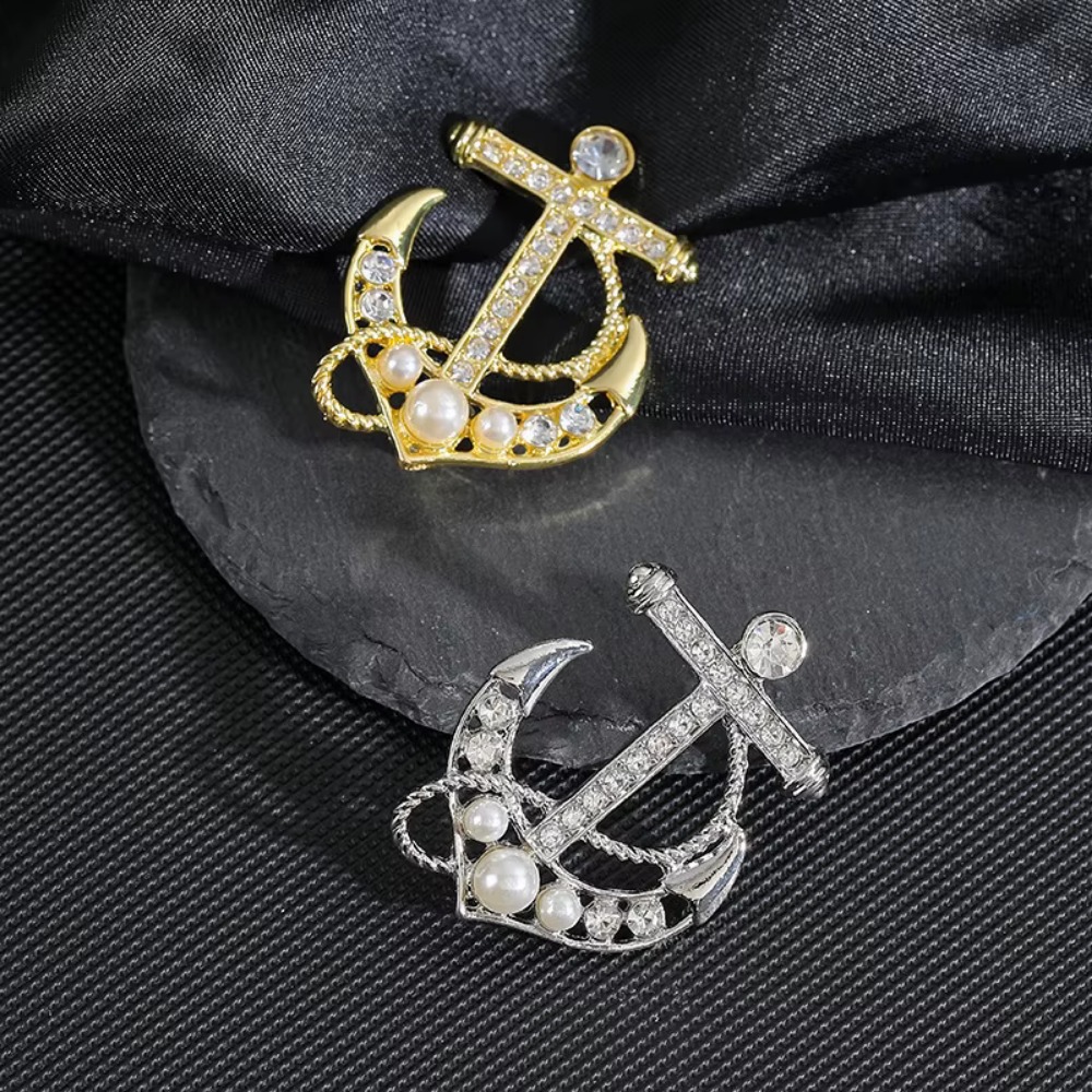 Broche de ancla de timón Naval - Jewelry Making Business reseña y precio