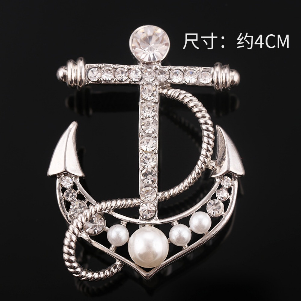 Broche de ancla de timón Naval - Jewelry Making Business reseña y precio