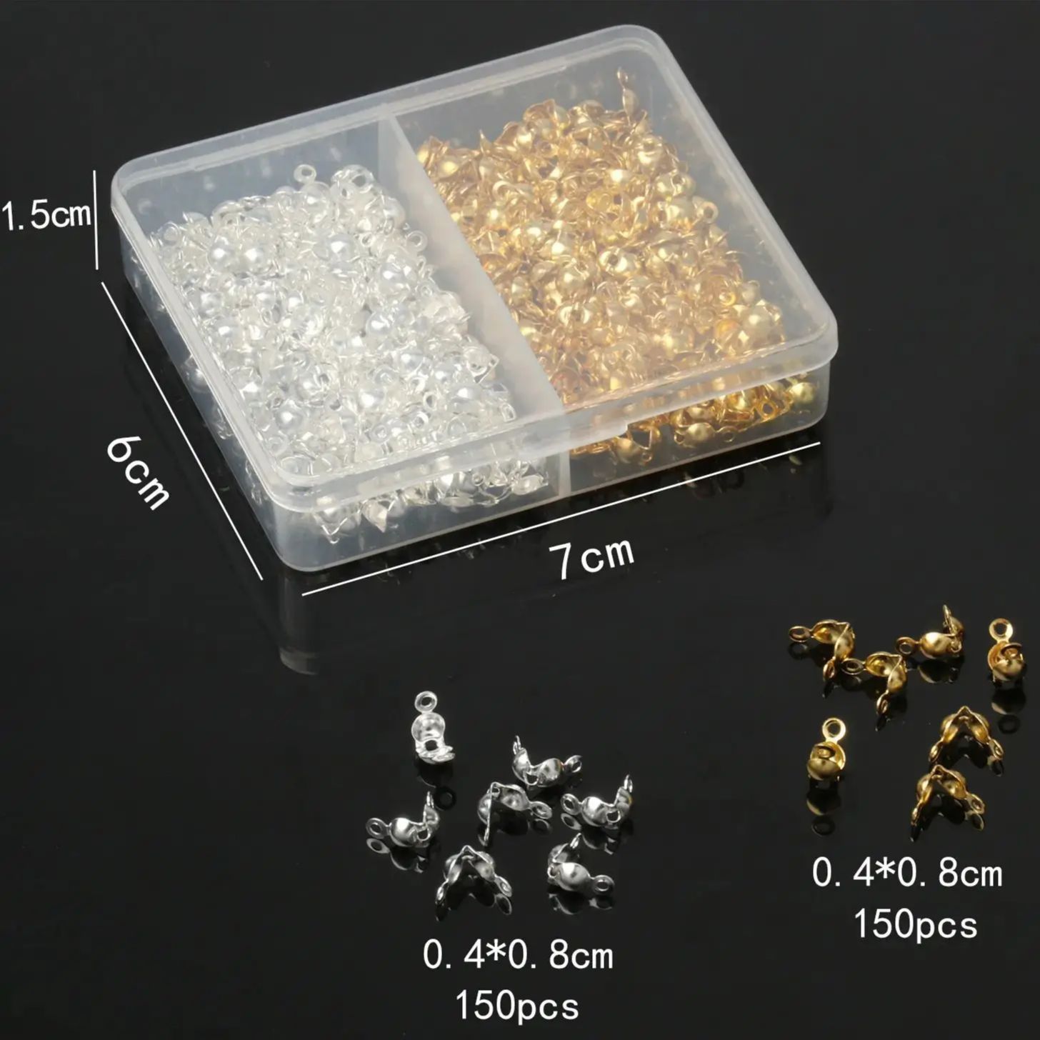 300 unids/lote 4x8mm concha de - Jewelry Making Knots For Clasps reseña y precio