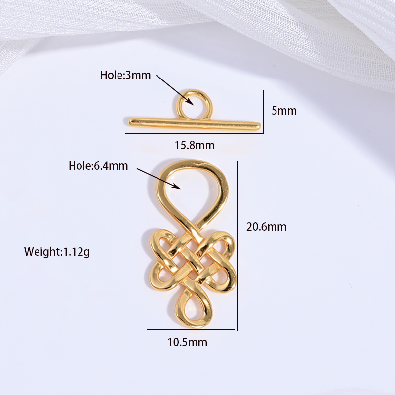 Nudo chino de plata de ley S92 - Jewelry Making Knots For Clasps reseña y precio